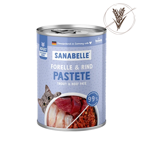 Offizielles Produktbild: Pastete Forelle & Rind