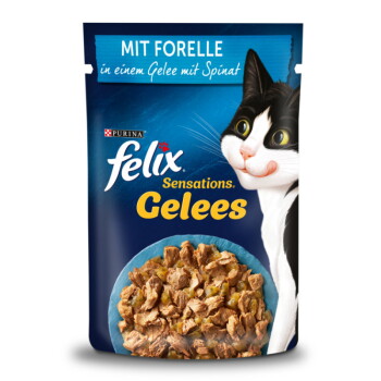 Offizielles Produktfoto: Felix Sensations Gelees Forelle und Spinat