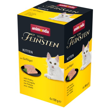 Offizielles Produktfoto: animonda Vom Feinsten Nassfutter Kitten, mit Geflügel