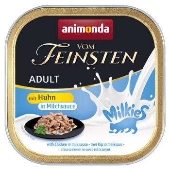Offizielles Produktfoto: animonda Vom Feinsten Nassfutter Katze, Adult, Milkies Huhn