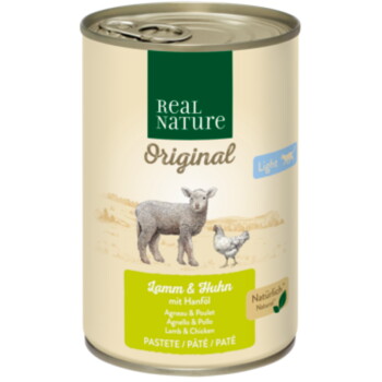 Offizielles Produktfoto: REAL NATURE Original Nassfutter Katze, Adult, Light Huhn und Lamm