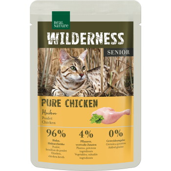 Offizielles Produktfoto: REAL NATURE WILDERNESS Nassfutter Katze, Senior, Pure Chicken