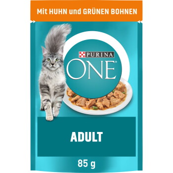 Offizielles Produktfoto: Purina ONE Adult mit Huhn und grünen Bohnen