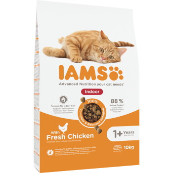 Offizielles Produktfoto: IAMS Advanced Nutrition Trockenfutter Katze, Adult ab 1 Jahr, Indoor, Huhn