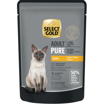 Offizielles Produktfoto: SELECT GOLD Adult Pure in Soße Huhn