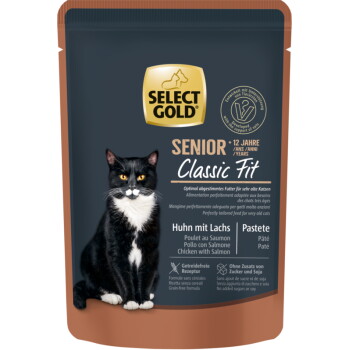 Offizielles Produktfoto: SELECT GOLD Senior +12 Huhn mit Lachs