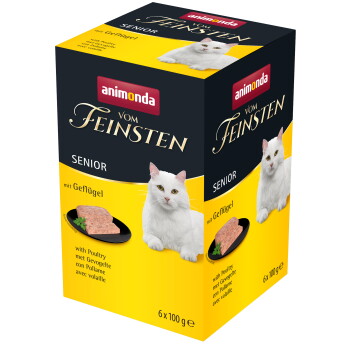 Offizielles Produktfoto: animonda Vom Feinsten Nassfutter Katze, Senior, mit Geflügel