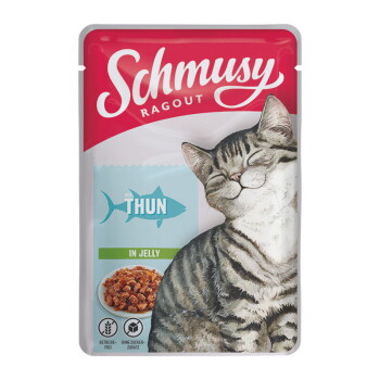 Offizielles Produktfoto: Schmusy Ragout Nassfutter Katze Adult in Gelee Thunfisch