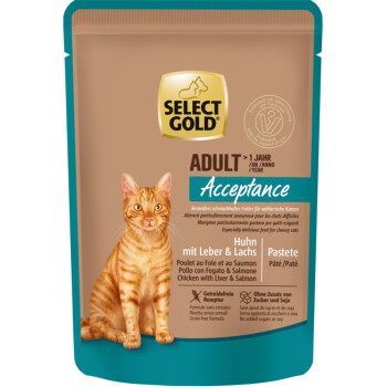 Offizielles Produktfoto: SELECT GOLD Adult Acceptance Huhn mit Leber & Lachs