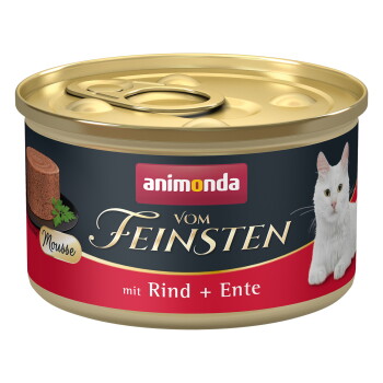 Offizielles Produktfoto: animonda vom Feinsten Nassfutter Katze, Adult, Rind und Ente