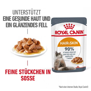Offizielles Produktfoto: ROYAL CANIN Hair & Skin in Soße