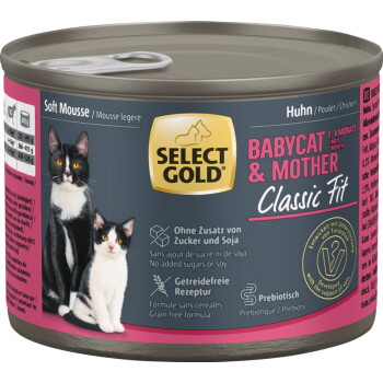 Offizielles Produktfoto: SELECT GOLD Babycat & Mother Soft Mousse Huhn