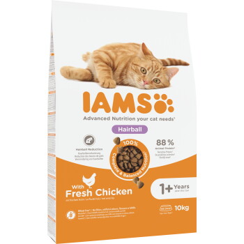 Offizielles Produktfoto: IAMS Advanced Nutrition Trockenfutter Katze, Adult, Hairball, Huhn