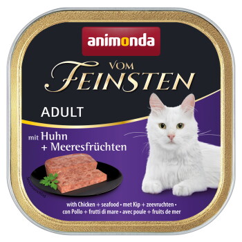 Offizielles Produktfoto: animonda Vom Feinsten Nassfutter Katze, Adult, Huhn und Meeresfrüchte