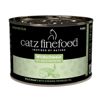 Offizielles Produktfoto: Catz finefood Nassfutter Katze Pure Adult Wildschwein
