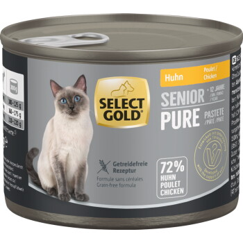 Offizielles Produktfoto: SELECT GOLD Pure Senior Paté Huhn