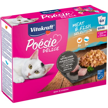 Offizielles Produktfoto: Vitakraft Poésie Delice Adult Fleisch und Fisch
