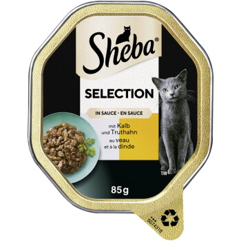 Offizielles Produktfoto: Sheba Selection in Sauce Kalb und Truthahn