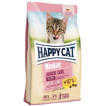 Offizielles Produktfoto: HAPPY CAT Minkas Trockenfutter Katze Junior, Care, Geflügel