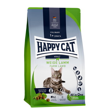 Offizielles Produktfoto: HAPPY CAT Culinary Trockenfutter Katze Adult, Weide-Lamm