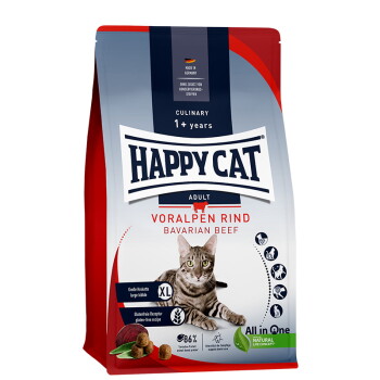 Offizielles Produktfoto: HAPPY CAT Culinary Trockenfutter Katze Adult, Voralpen-Rind