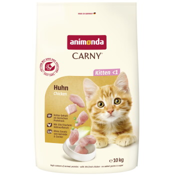 Offizielles Produktfoto: animonda Carny Trockenfutter Katze Kitten Huhn