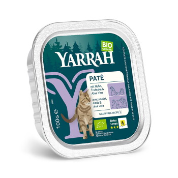 Offizielles Produktfoto: Yarrah Adult Bio Bröckchen in Soße Rind, Huhn & Chiccorée