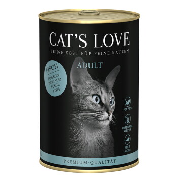 Offizielles Produktfoto: CAT'S LOVE Nassfutter Katze Adult Fisch pur