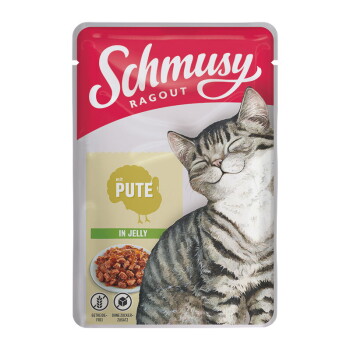 Offizielles Produktfoto: Schmusy Ragout Nassfutter Katze Adult in Gelee Pute