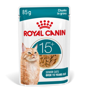 Offizielles Produktfoto: ROYAL CANIN Nassfutter Katze, Senior Agening 15+, Sauce