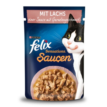 Offizielles Produktfoto: Felix Sensations Saucen Lachs und Garnelen
