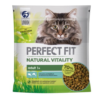 Offizielles Produktfoto: PERFECT FIT Natural Vitality Adult +1 Lachs und Weißfisch