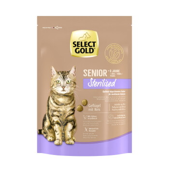 Offizielles Produktfoto: SELECT GOLD Sterilised Senior Geflügel und Reis