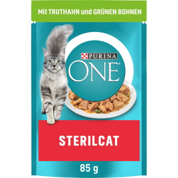 Offizielles Produktfoto: Purina ONE Sterilcat mit Truthahn und grünen Bohnen