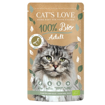 Offizielles Produktfoto: CAT'S LOVE Bio Nassfutter Katze Adult in Gelee Ente