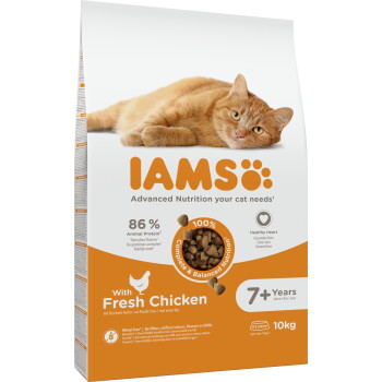 Offizielles Produktfoto: IAMS Advanced Nutrition Trockenfutter Katze, Senior, Huhn