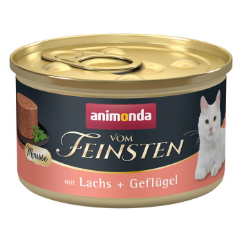 Offizielles Produktfoto: animonda vom Feinsten Nassfutter Katze, Adult, Lachs und Geflügel