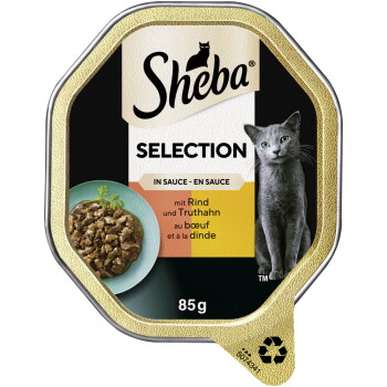 Offizielles Produktfoto: Sheba Selection in Sauce Rind und Truthahn