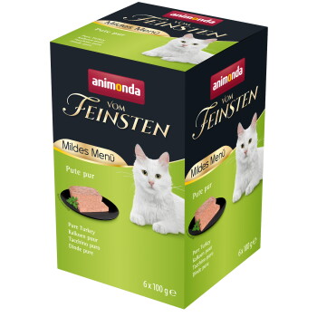 Offizielles Produktfoto: animonda Vom Feinsten Nassfutter Katze, Adult, Mildes Menü Pute pur
