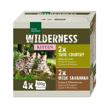 Offizielles Produktfoto: REAL NATURE WILDERNESS Nassfutter Katze, Kitten Multipack