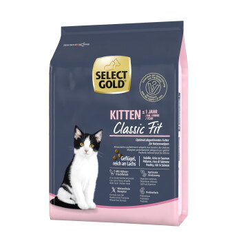 Offizielles Produktfoto: SELECT GOLD Kitten Geflügel und Lachs