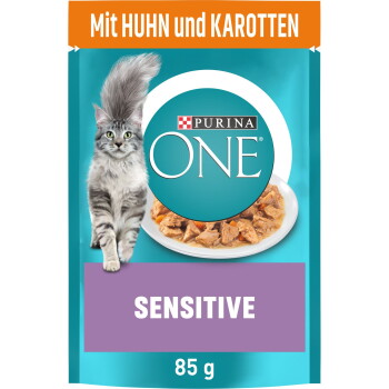 Offizielles Produktfoto: Purina ONE Sensitive mit Huhn & Karotten