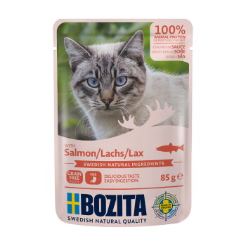 Offizielles Produktfoto: BOZITA Pouch Häppchen in Soße Lachs