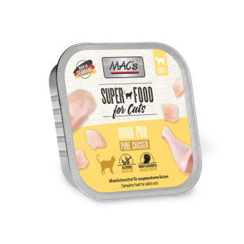 Offizielles Produktfoto: MAC's Nassfutter Katze Adult Huhn pur