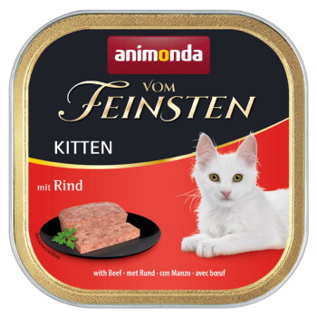 Offizielles Produktfoto: animonda Vom Feinsten Nassfutter Kitten, Rind