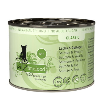 Offizielles Produktfoto: Catz finefood Nassfutter Katze Classic Adult No. 5 Lachs