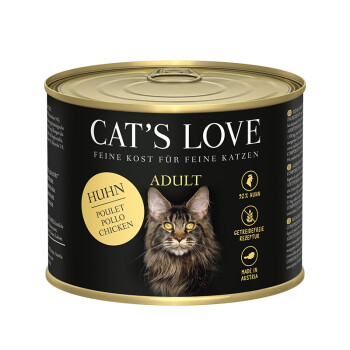 Offizielles Produktfoto: CAT'S LOVE Nassfutter Katze Adult Huhn