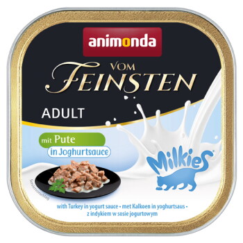 Offizielles Produktfoto: animonda Vom Feinsten Nassfutter Katze, Adult, Milkies Pute