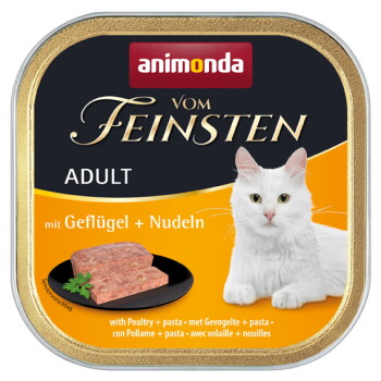 Offizielles Produktfoto: animonda Vom Feinsten Nassfutter Katze, Adult, Geflügel und Nudeln
