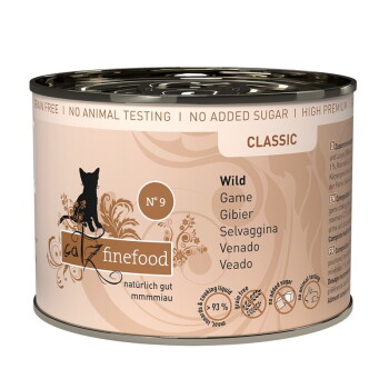 Offizielles Produktfoto: Catz finefood Nassfutter Katze Classic Adult No. 9 Wild